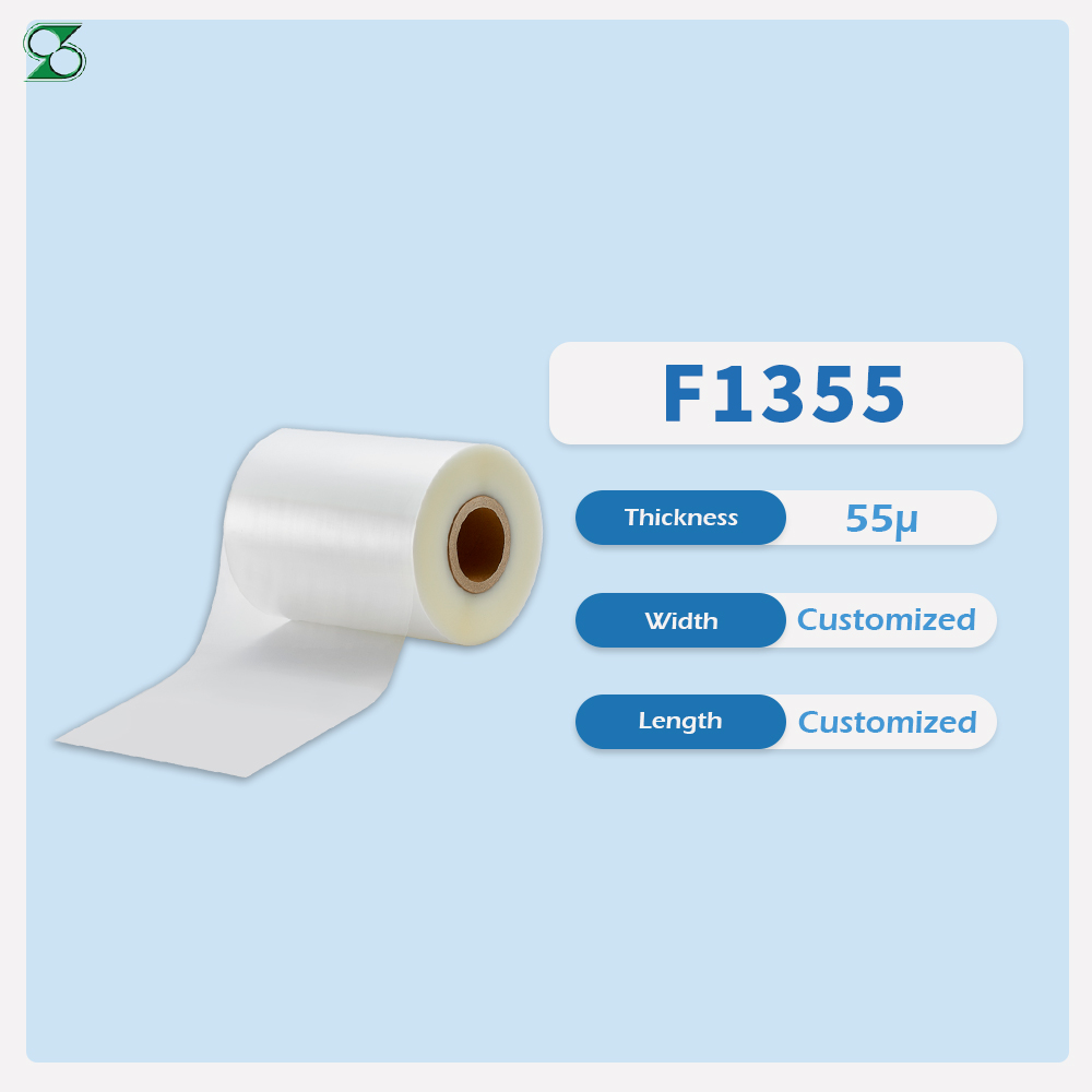 F1355 dimension card: thickness 55 micron, width and length customized