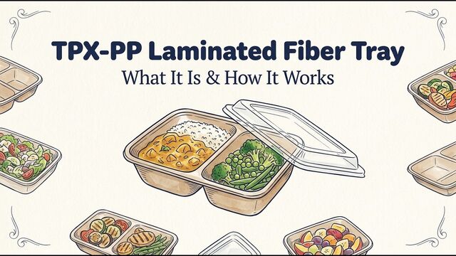 TPX-PP laminated molded fiber tray video thumbnail