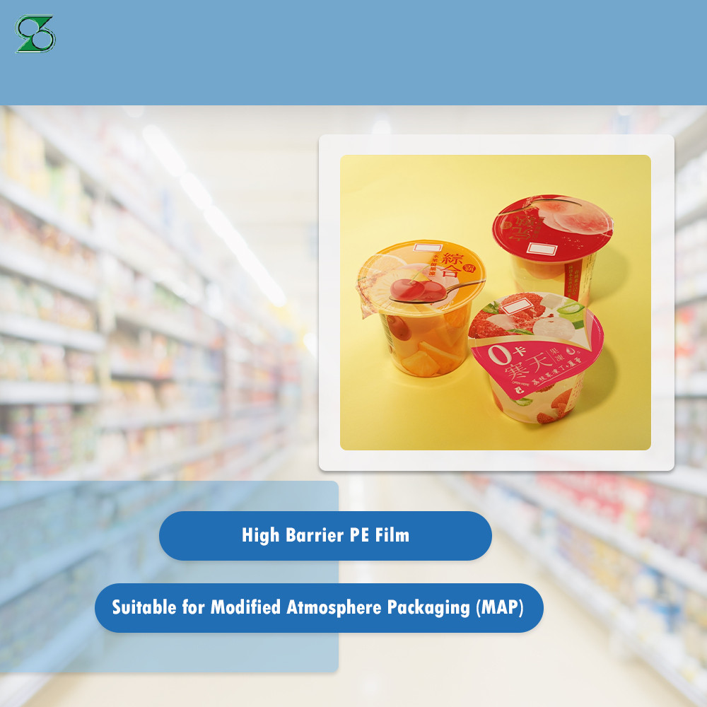 F1201 application card: high barrier PE film suitable for modified atmosphere packaging
