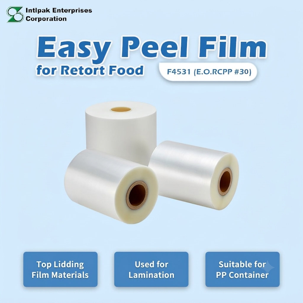 F4531 Easy Peel Film for Retort Food product banner, E.O. RCPP 30 micron