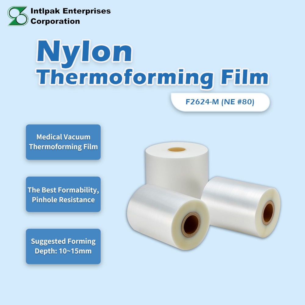 F2624-M Nylon Thermoforming Film specification card, NE 80 micron