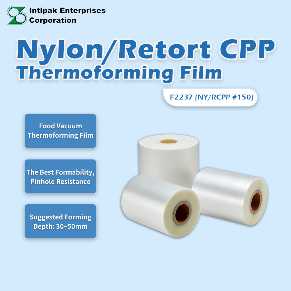 F2237 Nylon/Retort CPP Thermoforming Film specification card, NY/RCPP 150 micron
